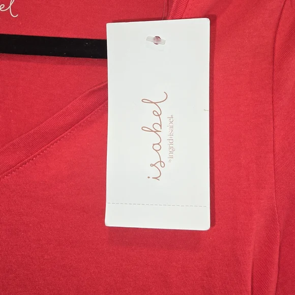 Isabel Maternity by Ingrid & Isabel Red Short Sleeve Tee Size Xs And Xxl Nwt - Picture 2 of 4